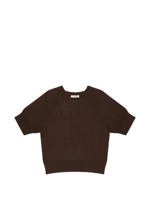 slowear diamond-pattern cotton sweater