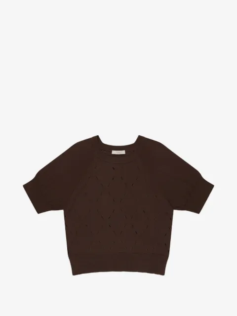 slowear diamond-pattern cotton sweater