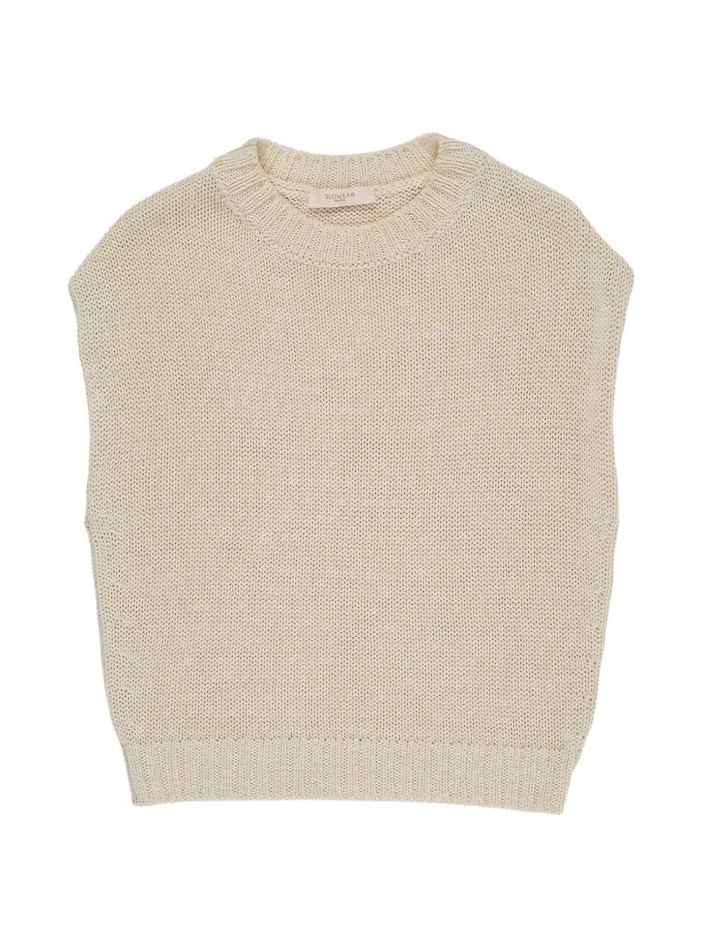 slowear Zanone sleeveless cotton top - Toni neutri