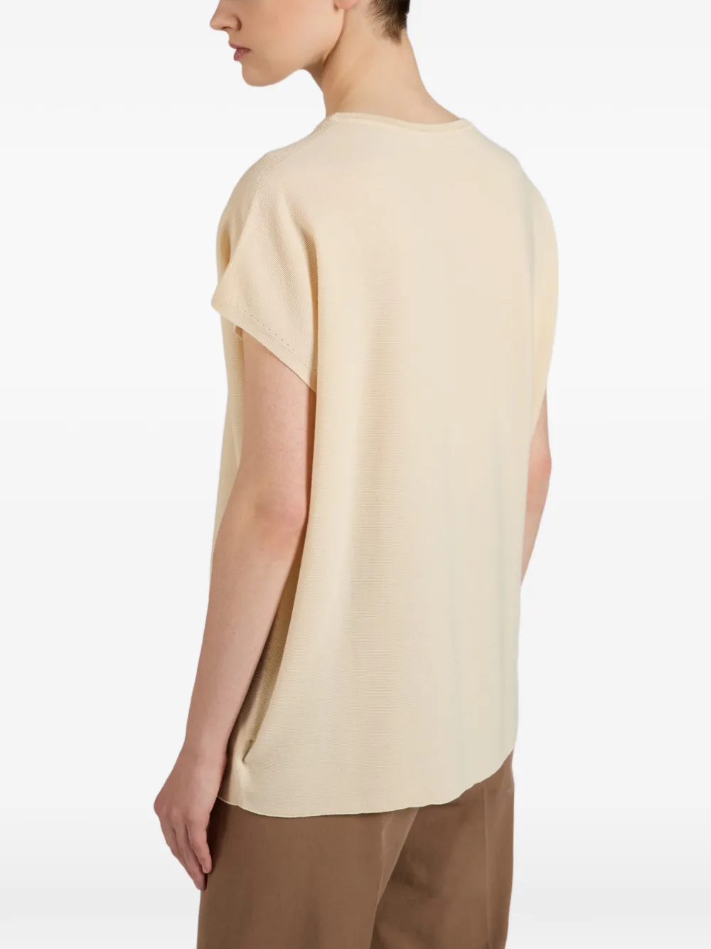 slowear Zanone katoenen T-shirt Beige