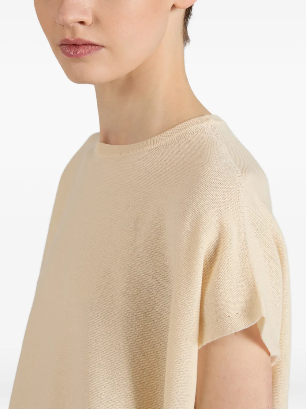 slowear Zanone katoenen T-shirt Beige