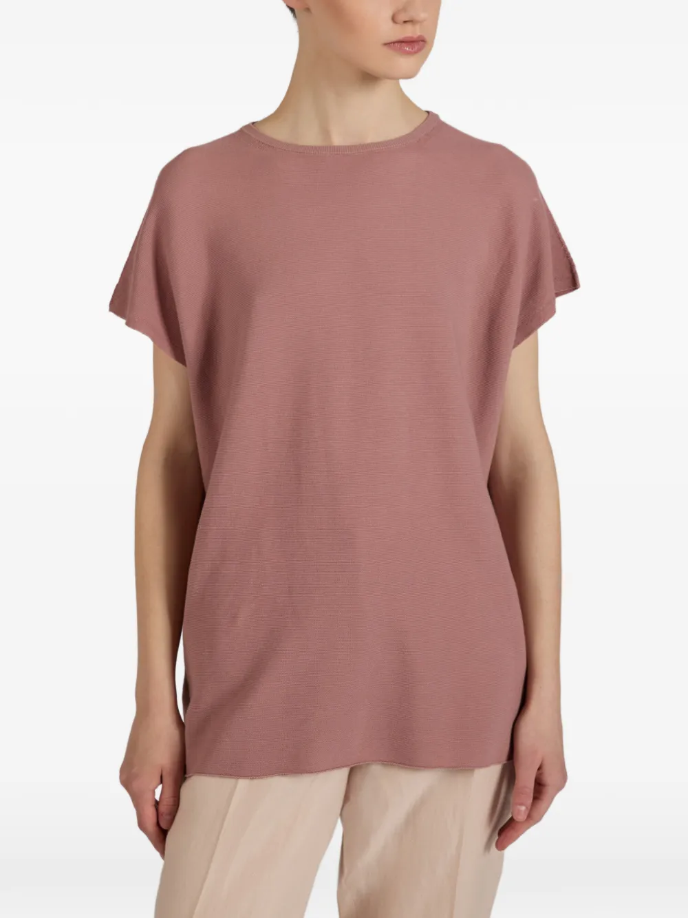 slowear Zanone katoenen T-shirt Paars