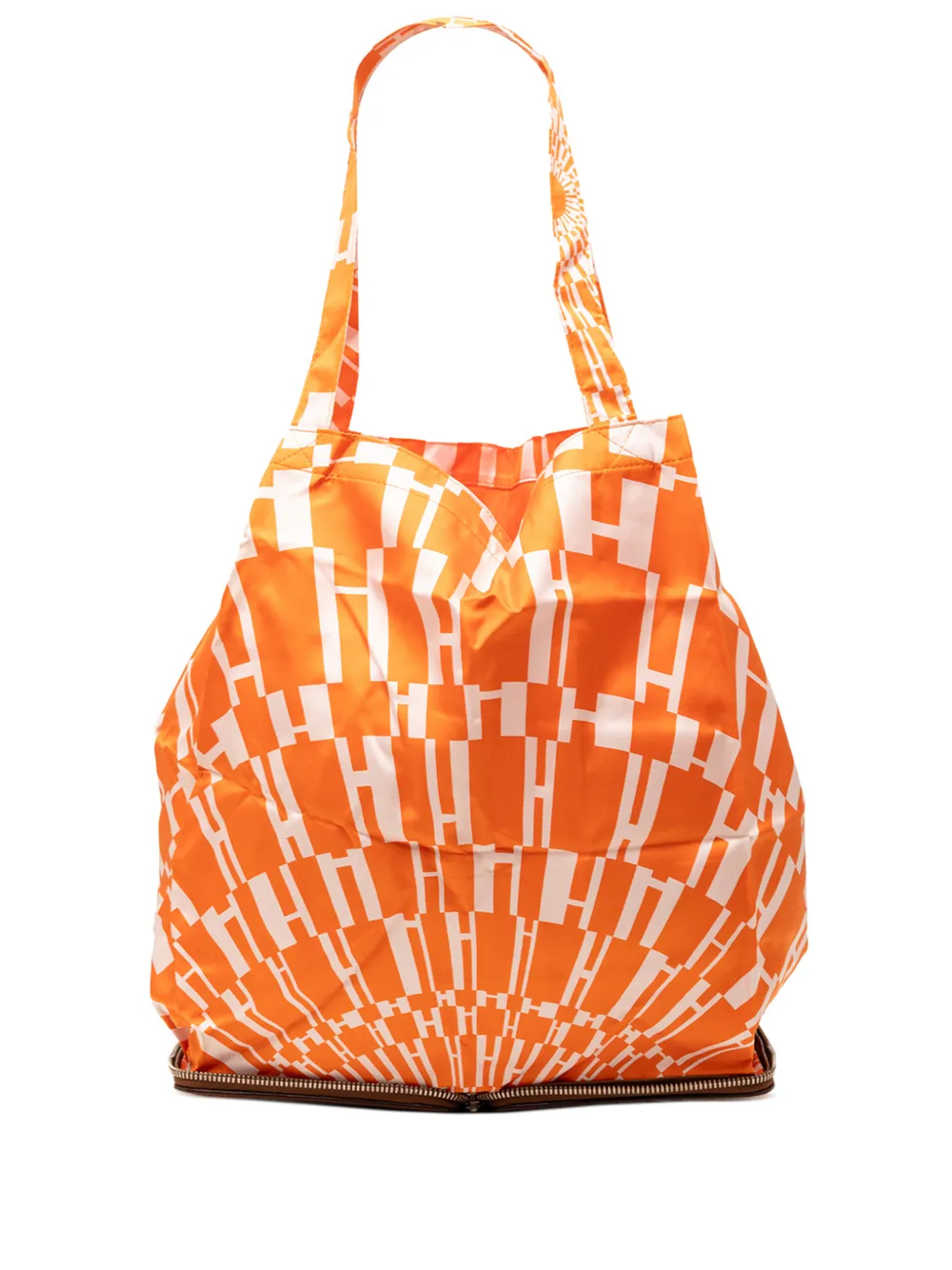 Hermès Pre-Owned 2007 H Logo Silky Pop Folding Pouch tote bag - Arancione