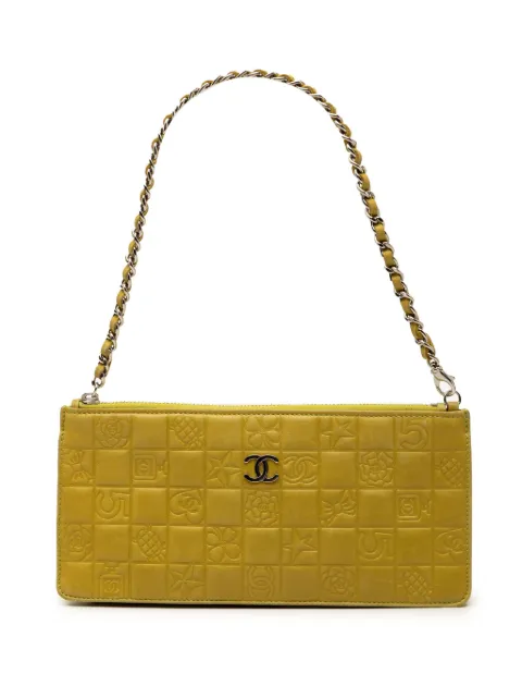 CHANEL Pre-Owned bolsa de hombro Precious Symbols Pochette de piel de cordero 2003-2004
