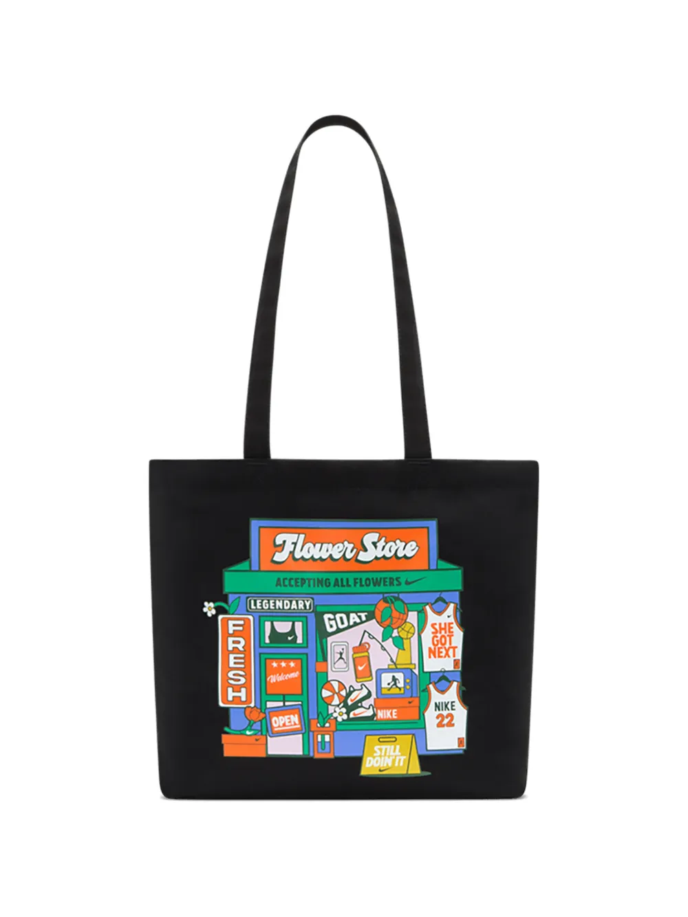 Nike Heritage graphic-print tote bag - Nero