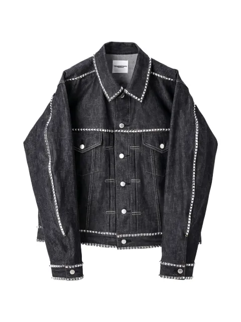 Takahiromiyashita The Soloist Racker stud-embellished denim jacket