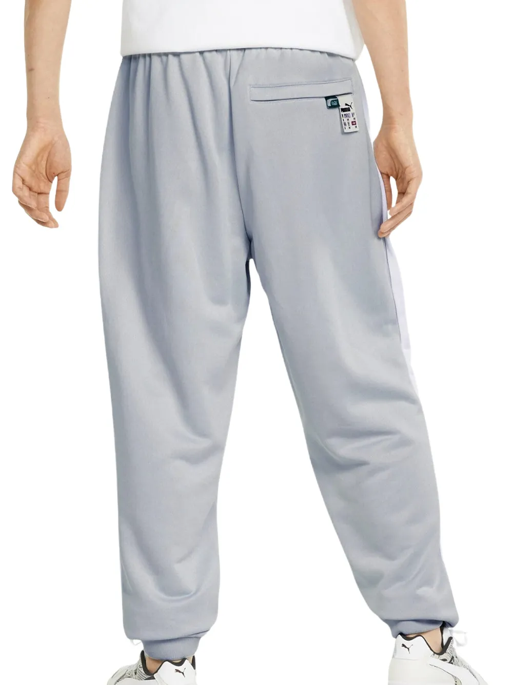 PUMA Trainingsbroek met print Grijs