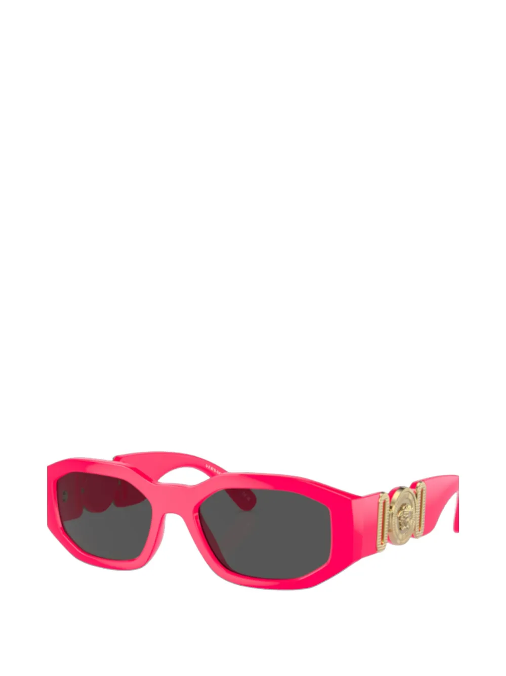 Versace Biggie zonnebril met geometrisch montuur Roze