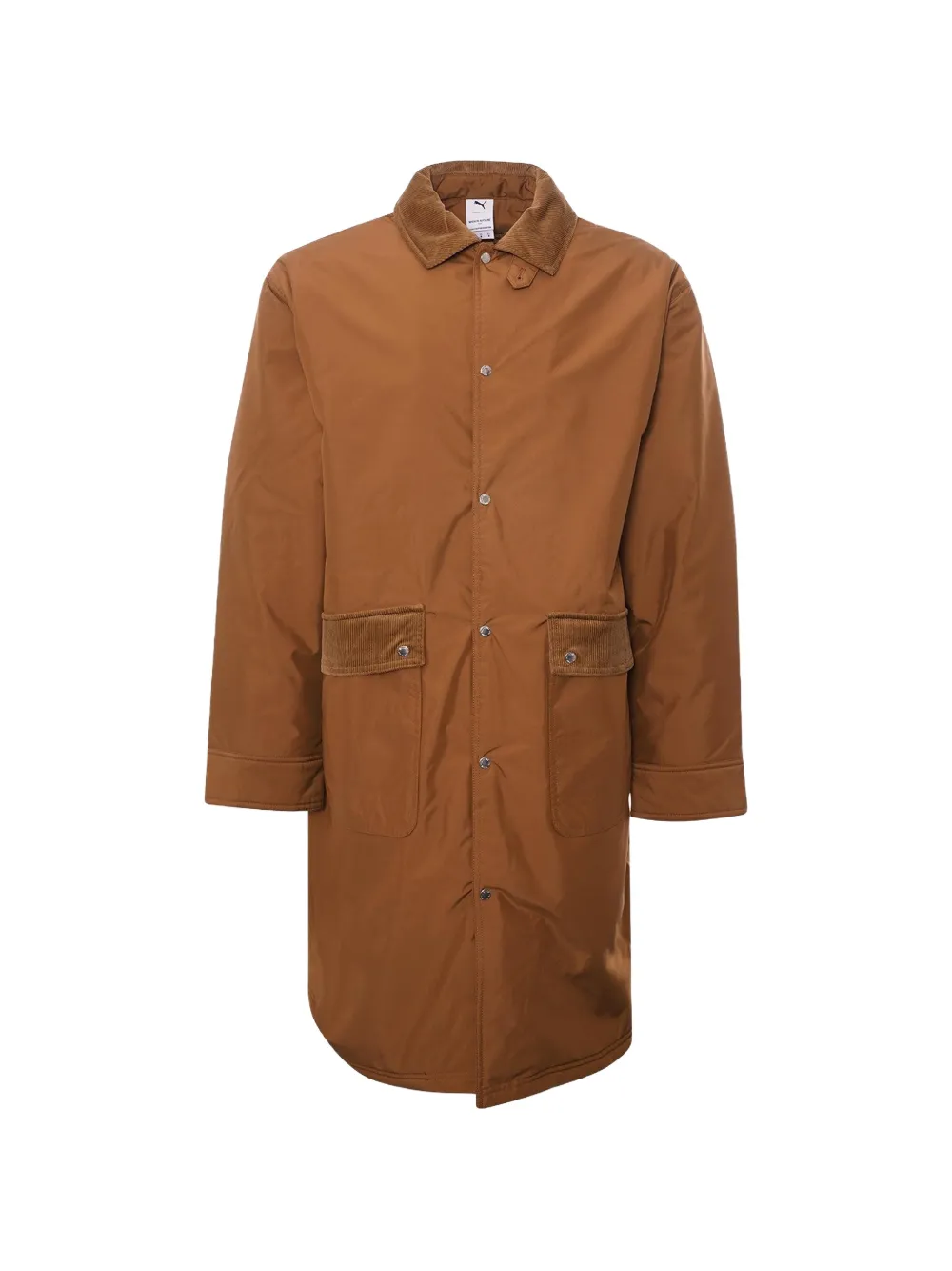 PUMA x Maison Kitsuné corduroy-collar trench coat - Braun