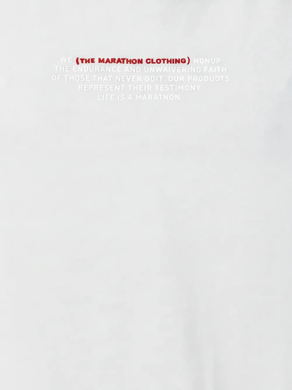PUMA The Marathon Clothing T-shirt Wit