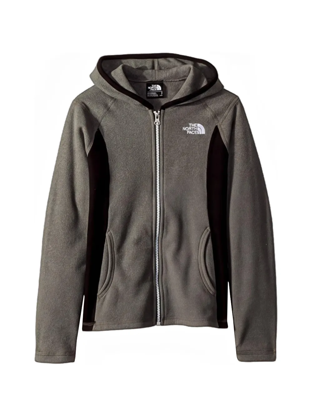 The North Face Kids Glacier zip-up hoodie - Grigio