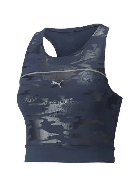 PUMA Run High camouflage-print crop top 