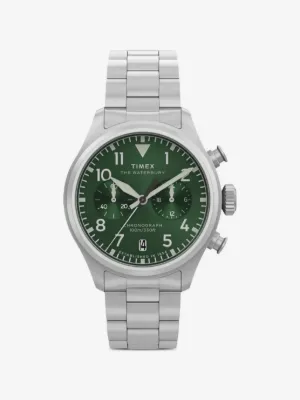 TIMEX】ウォーターベリーTW2Y19100【極美品】グリーン文字盤‼️ TIMEX 