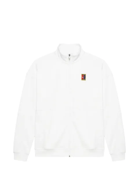 Nike Heritage logo-patch zip-up sweater