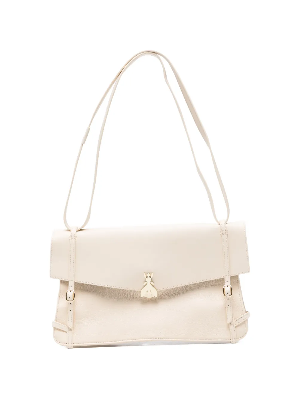 Patrizia Pepe Fly Bamby Jour leather shoulder bag - Toni neutri