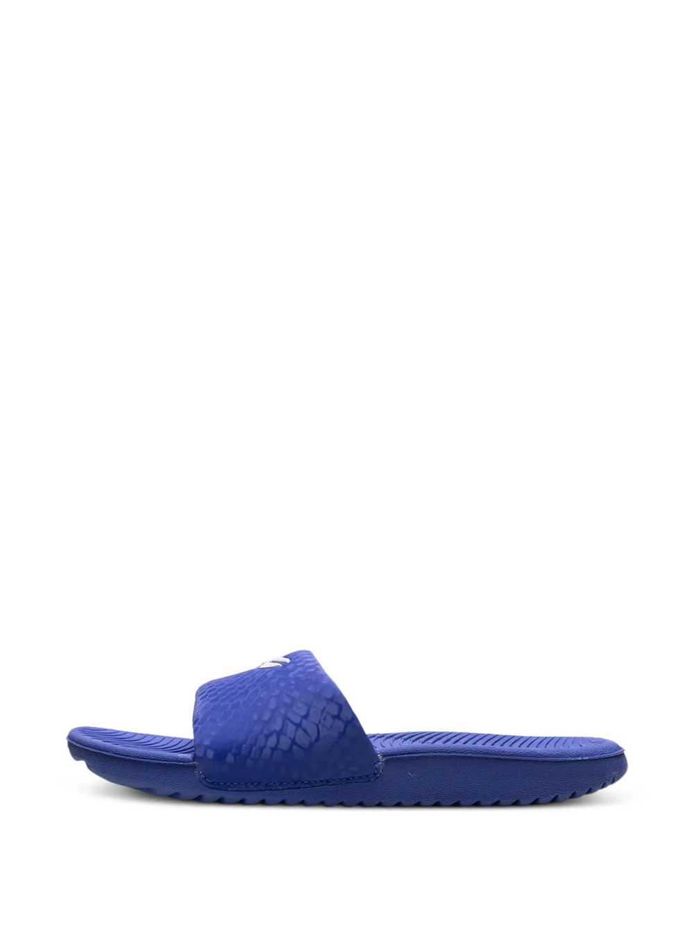 Nike Kids Kobe Kawa slippers met slangen-effect Blauw