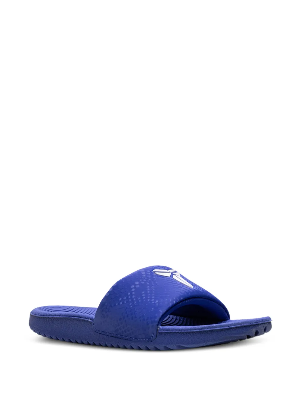 Nike Kids Kobe Kawa Pantoletten mit Schlangen-Effekt - Blau