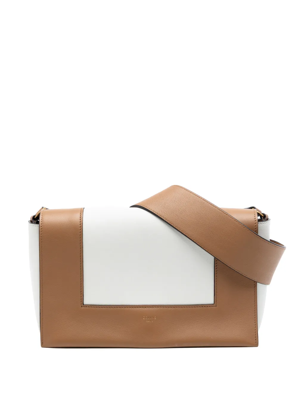 Celine Pre-Owned 2018 Leather Frame shoulder bag - Marrone