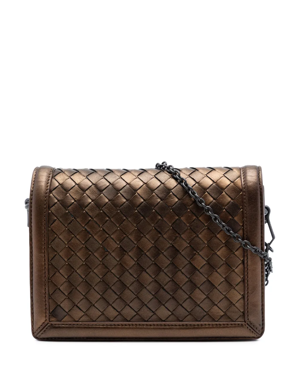 Bottega Veneta Pre-Owned 2012-2026 Nappa Intrecciato Montebello crossbody bag - Brown