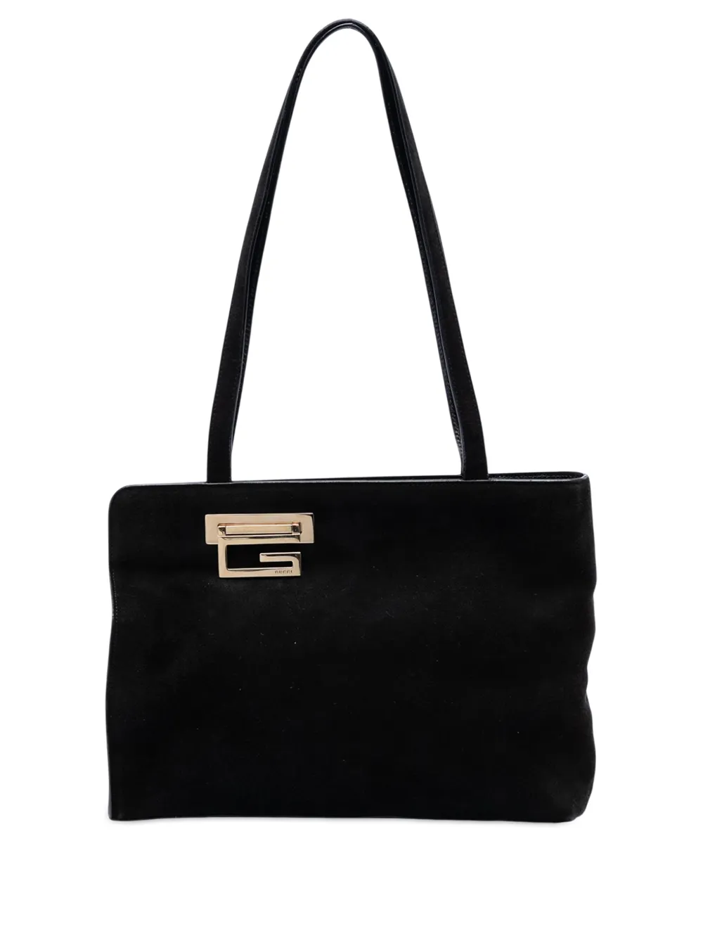 Gucci Pre-Owned 20th Century Suede G Square shoulder bag - Schwarz
