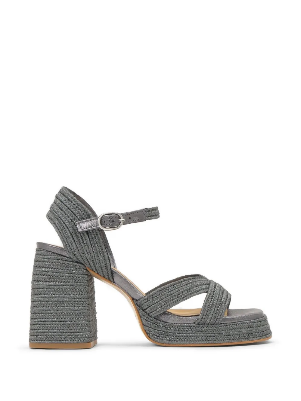Castañer Vale braided platform sandals - Grigio