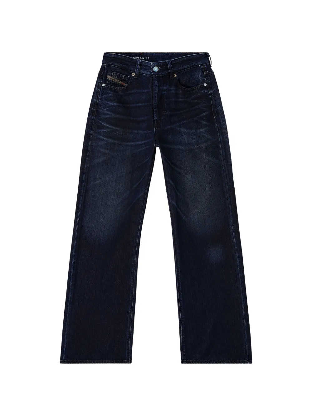 Diesel 1971 D-Sent high-waist jeans Blauw
