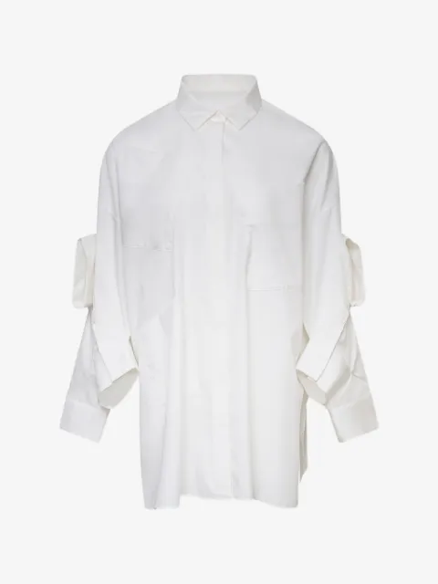 Enföld camisa con motivo de hoja