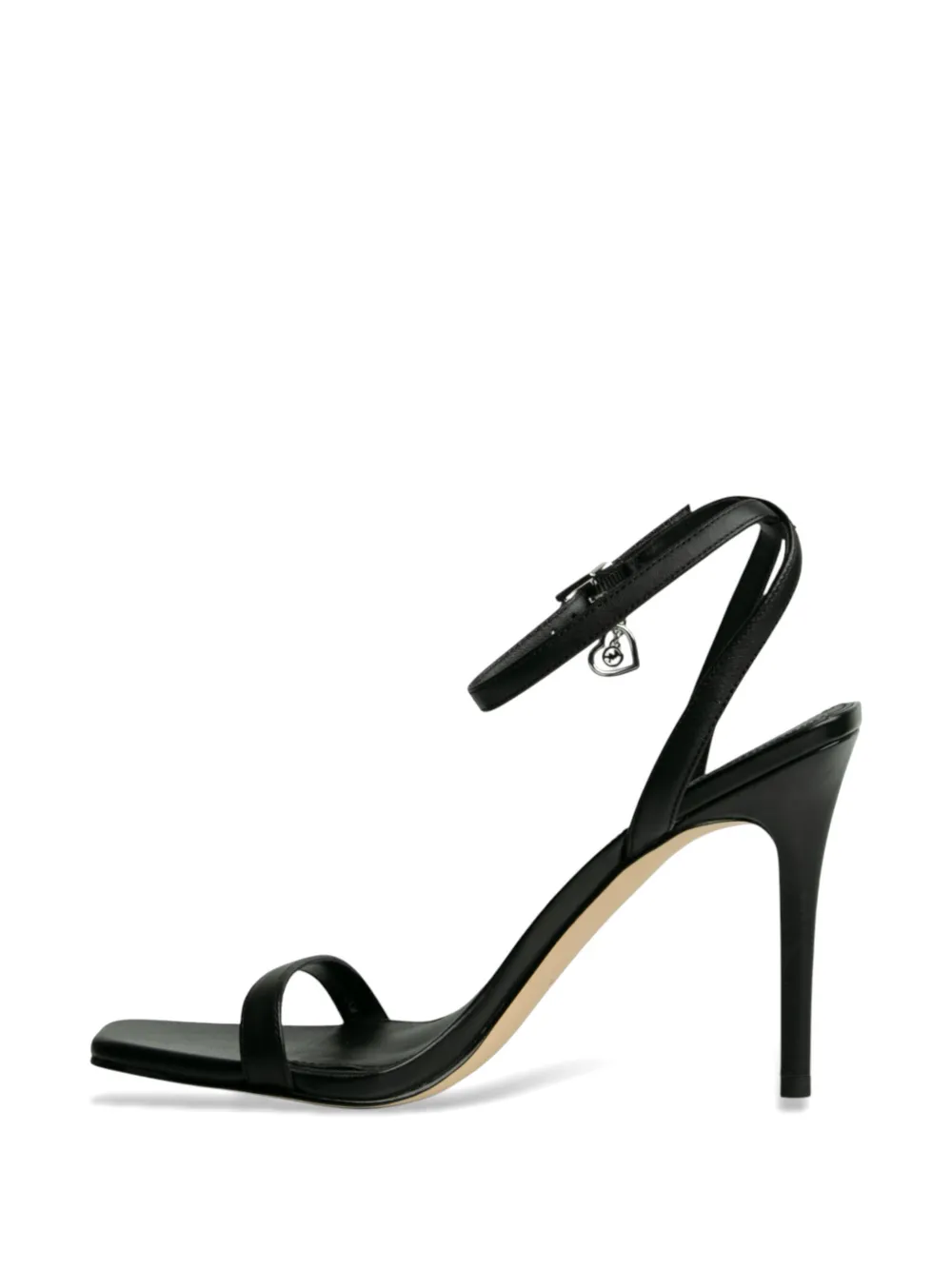 Michael Kors Sandalen met hartbedel en gespsluiting Zwart