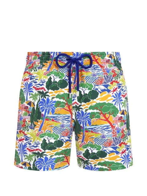 Vilebrequin elastic-waistband swim shorts