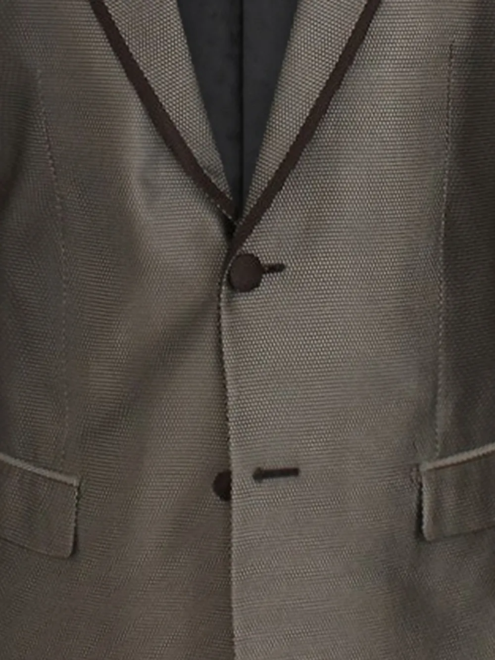 Dolce & Gabbana Zijden blazer met textuur Bruin