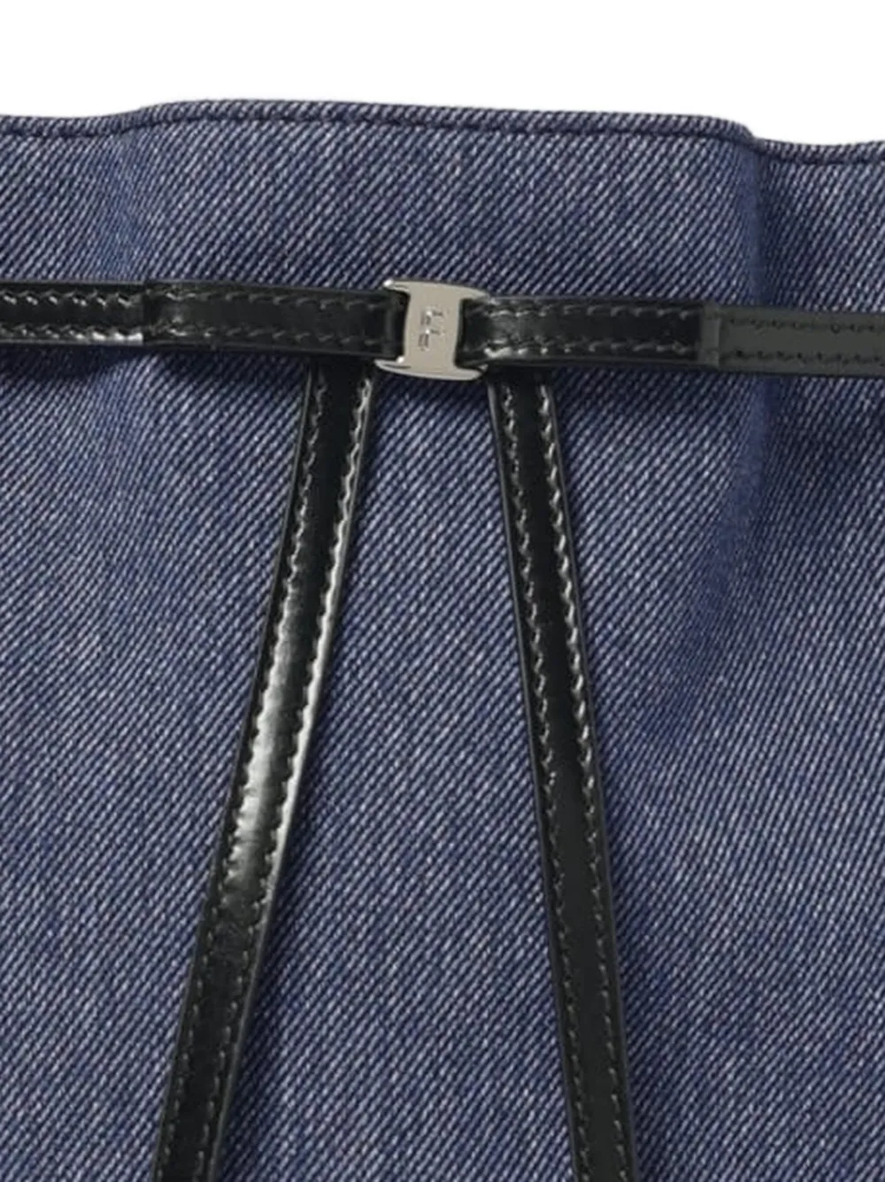 Ferragamo Kleine bucket-tas met strikdetail Blauw