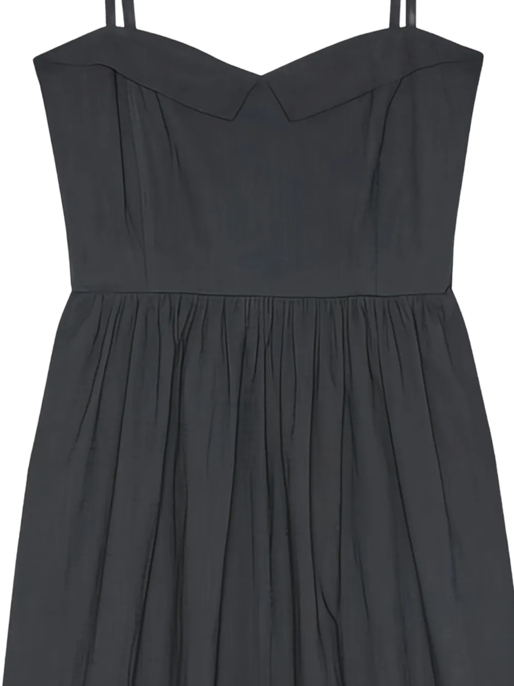  The Great. Vestido Midi Verse - Negro 