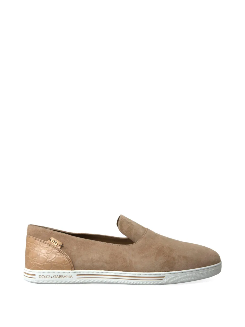Dolce & Gabbana logo detail sneakers - Beige