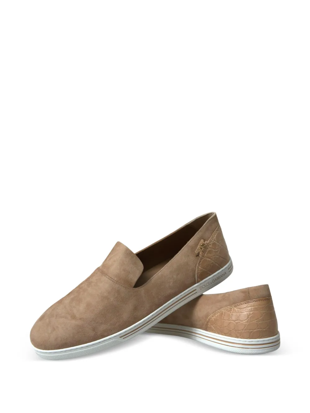 Dolce & Gabbana Loafers met logodetail Beige