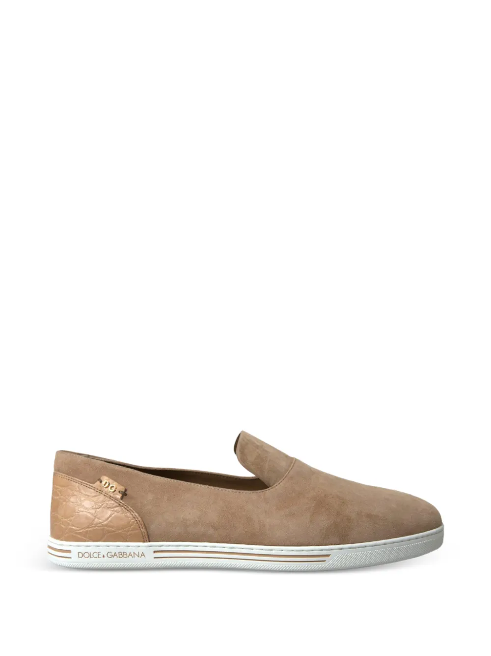Dolce & Gabbana logo detail sneakers - Beige