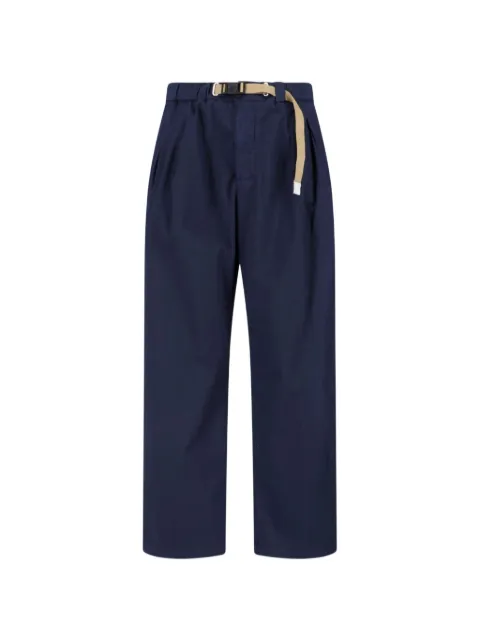 White Sand belted pleated trousers