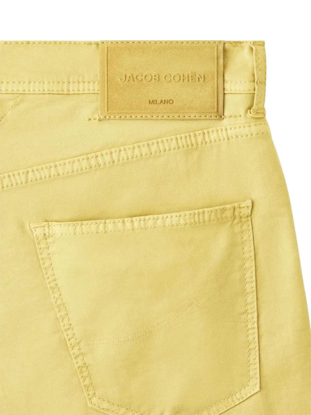 Jacob Cohën Nicolas skinny denim shorts Geel