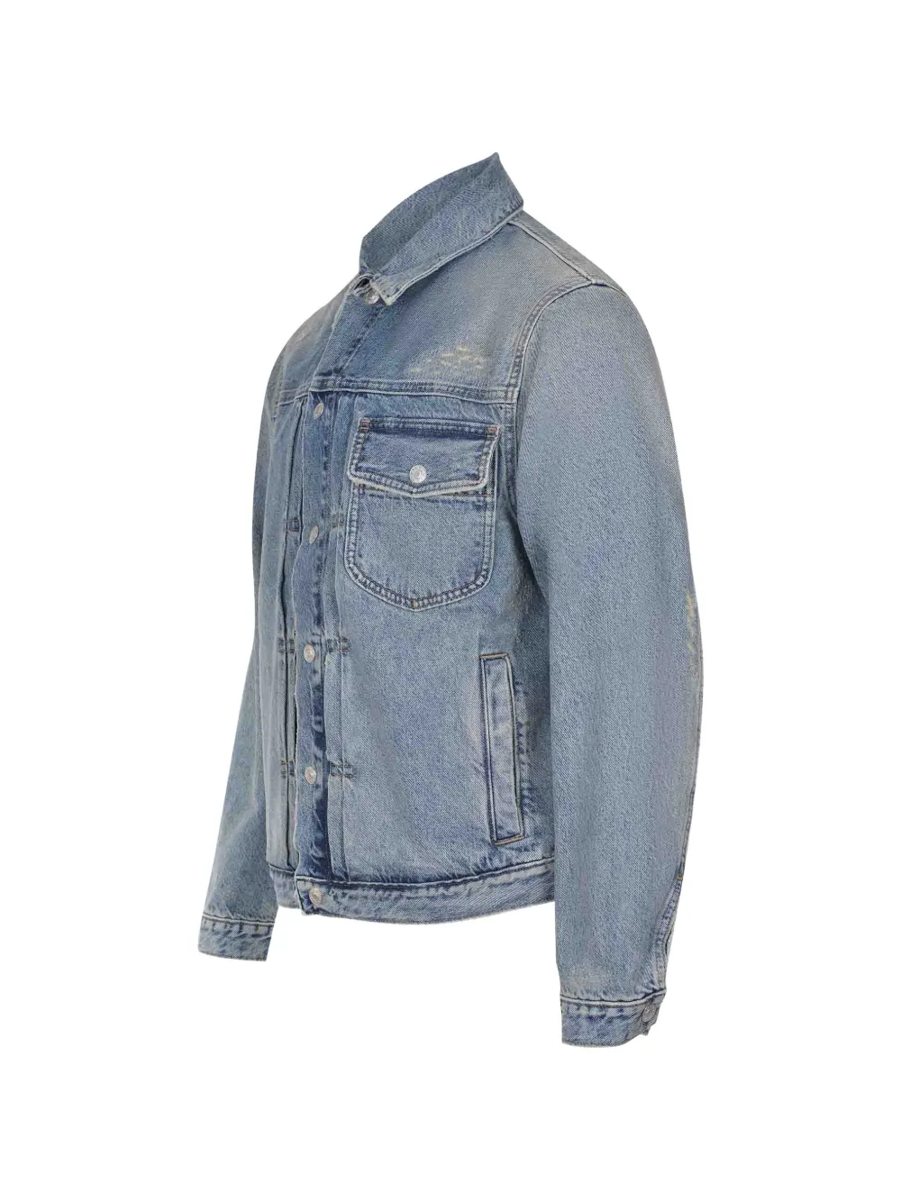  Cycle Chaqueta Vaquera Roby Con Efecto Envejecido - Azul 