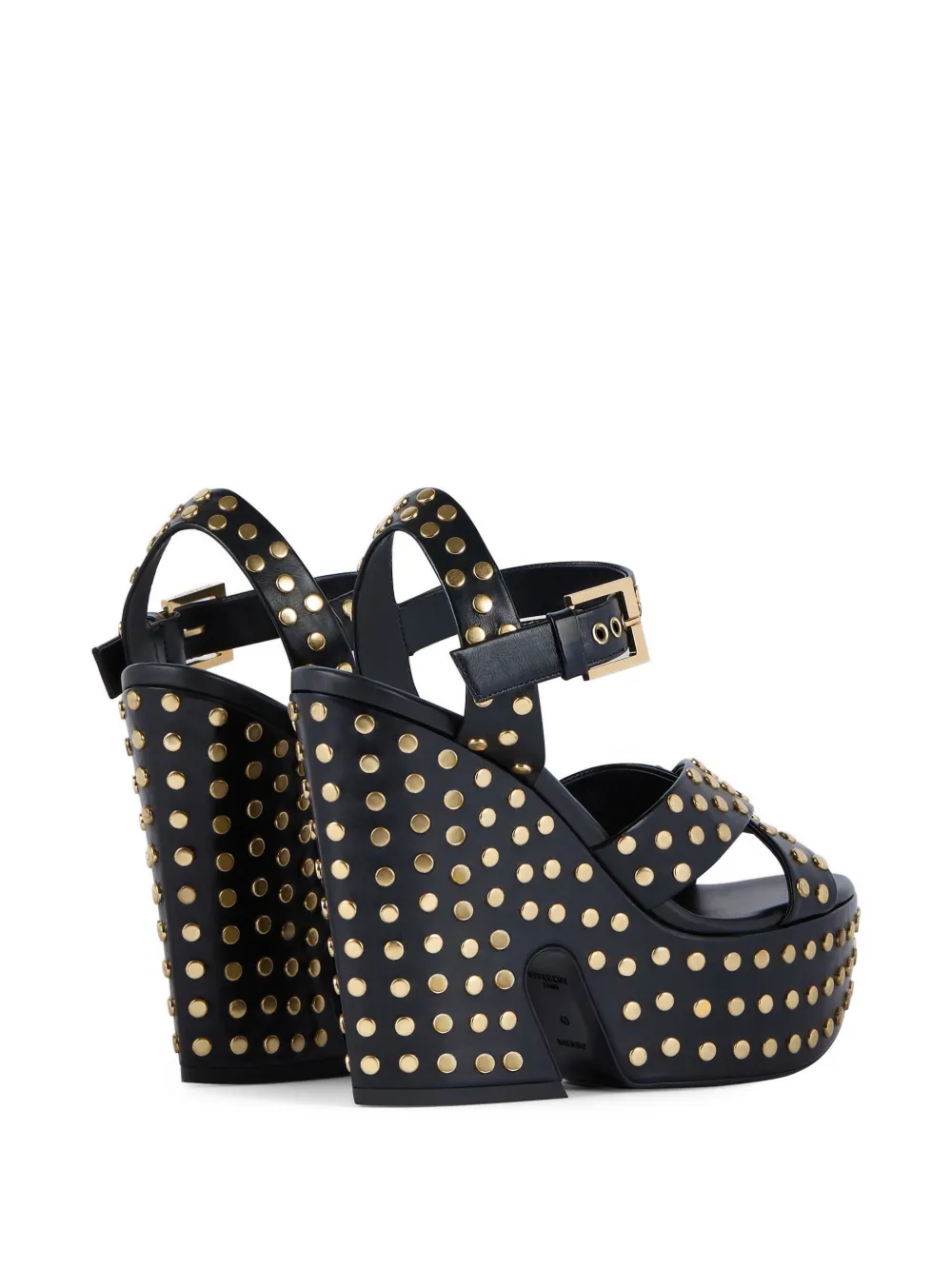 Givenchy stud-embellished platform sandals Zwart