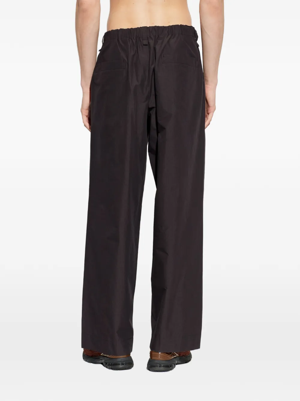 Homme Plissé Issey Miyake Broek met elastische taille Bruin