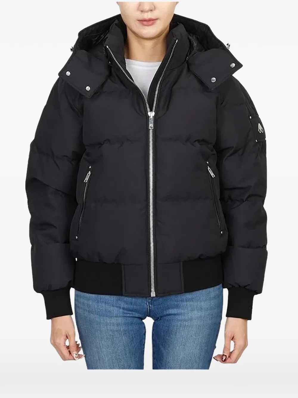 Moose Knuckles zip-up puffer jacket - Schwarz