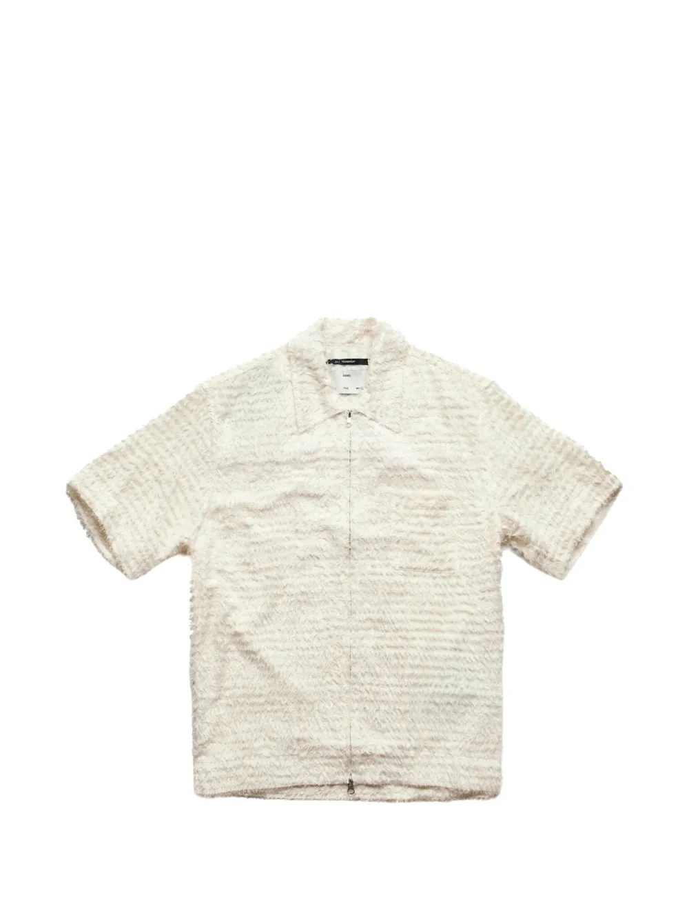 Song For The Mute zip-up shirt - Bianco