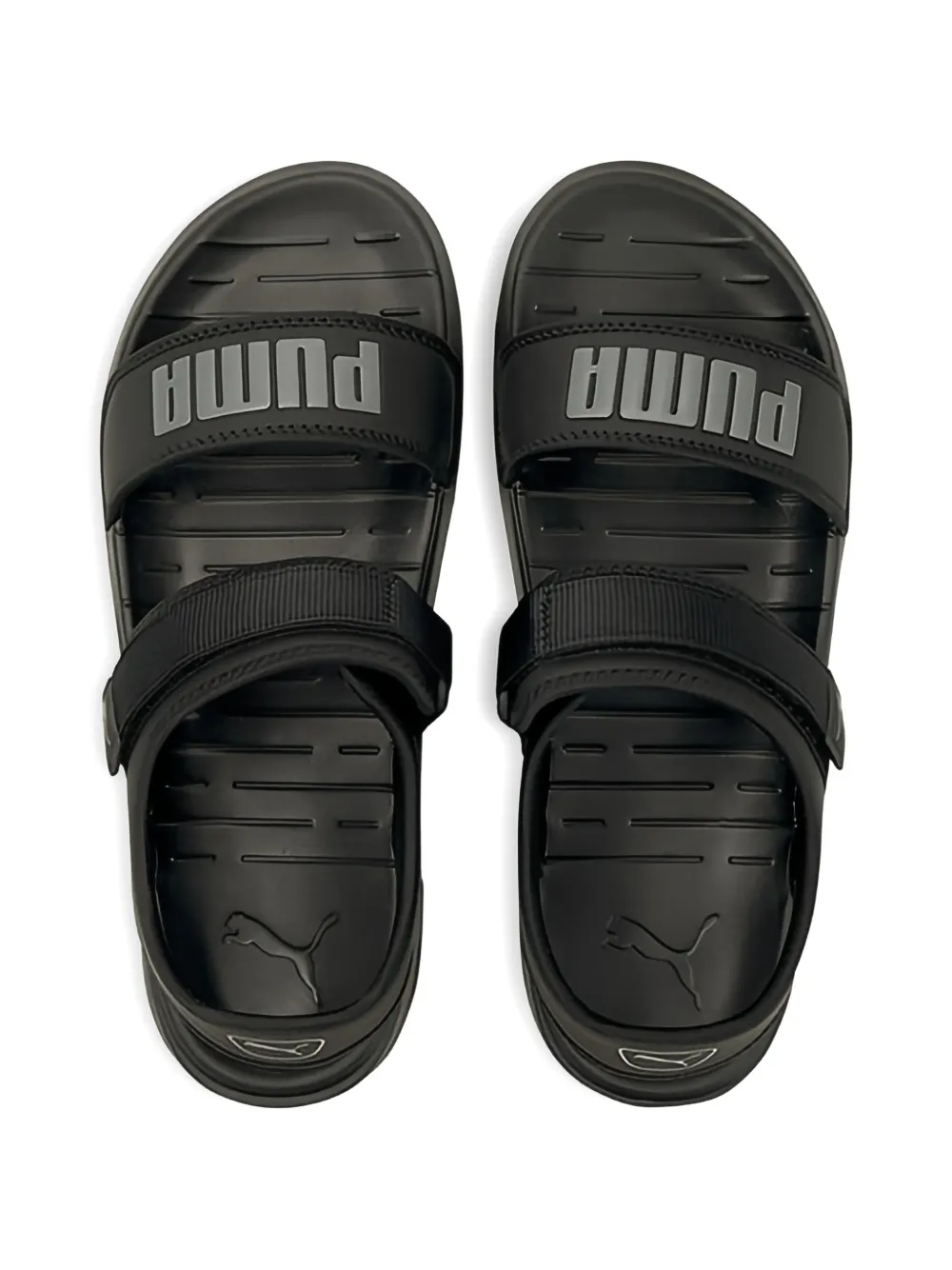 PUMA SoftRide touch-strap sandals Zwart