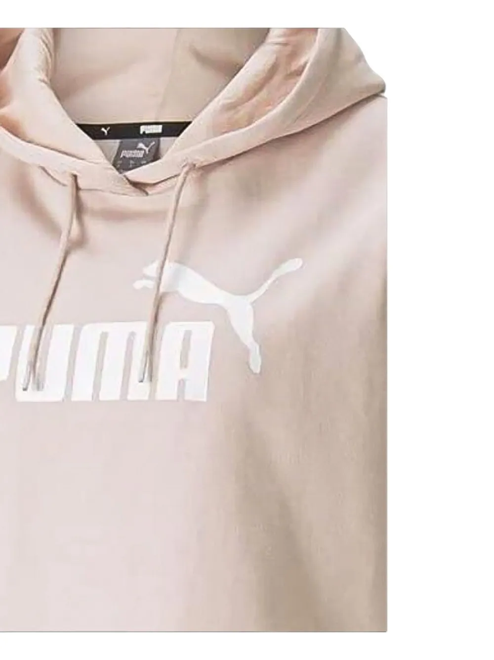 PUMA Essentials cropped hoodie Roze