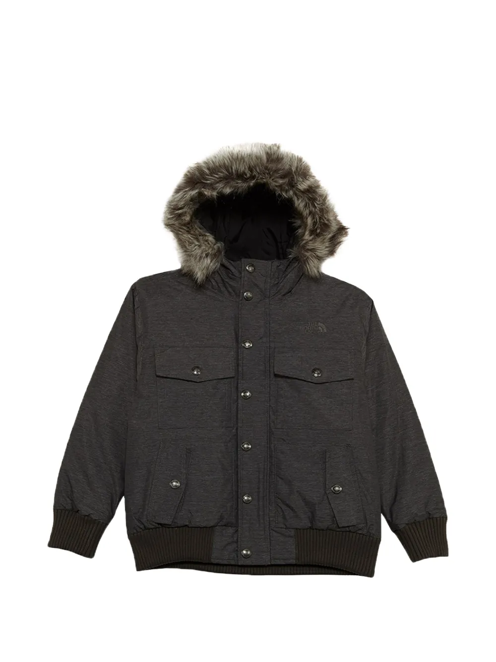 The North Face Kids' Gotham Faux-fur Jacket In Black