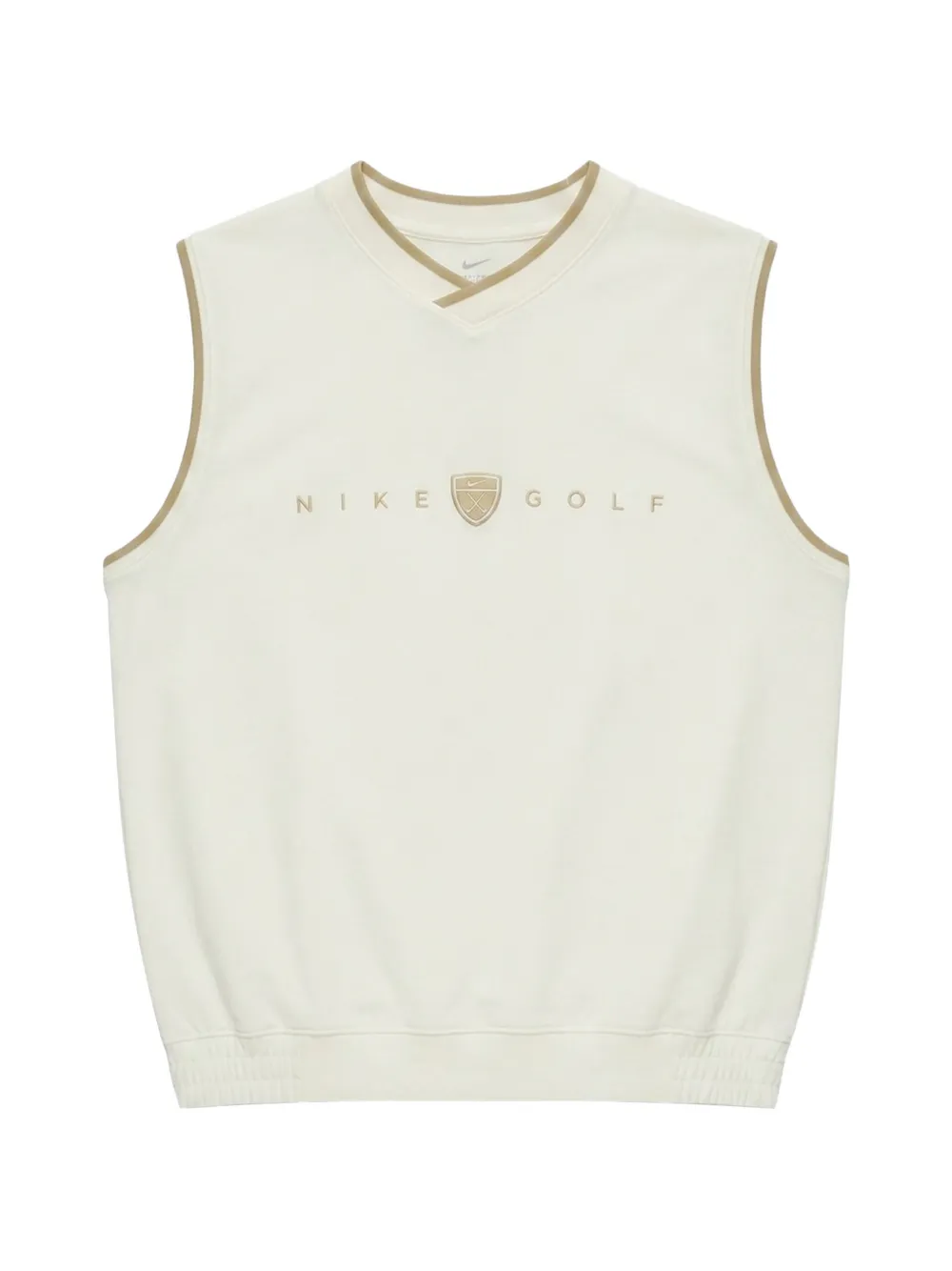Nike Fairway logo-embroidered V-neck vest - Bianco