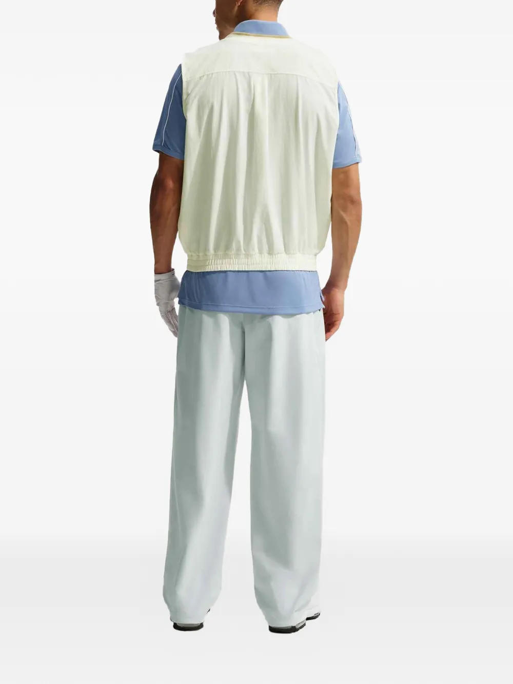 Nike Fairway spencer met geborduurd logo en V-hals Wit