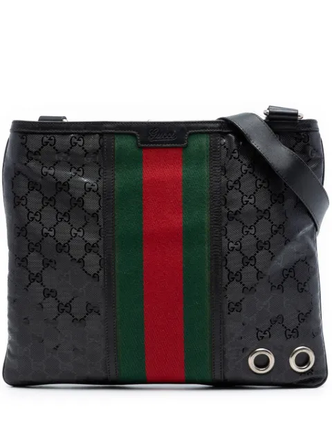 Gucci Pre-Owned 2016-2026 Fiat 500 Medium GG Imprime Web Messenger Bag crossbody bag