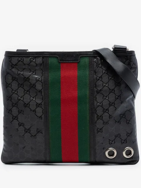 Gucci Pre-Owned 2016-2026 Fiat 500 Medium GG Imprime Web Messenger Bag crossbody bag