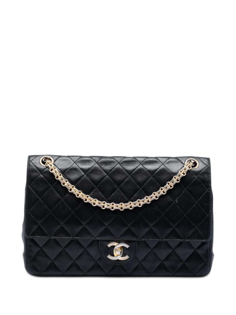 CHANEL Pre-Owned 1994-1996 Medium CC Quilted Lambskin Bijoux Chain Double Flap shoulder bag - Schwarz